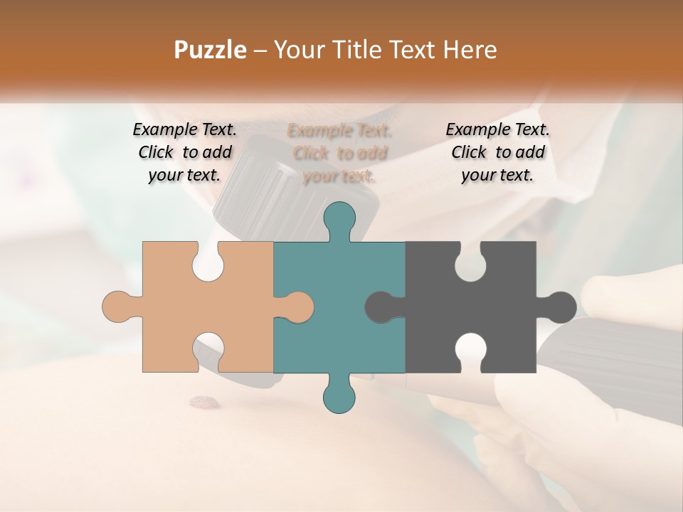 A Woman Getting Her Skin Done With A Machine PowerPoint Template