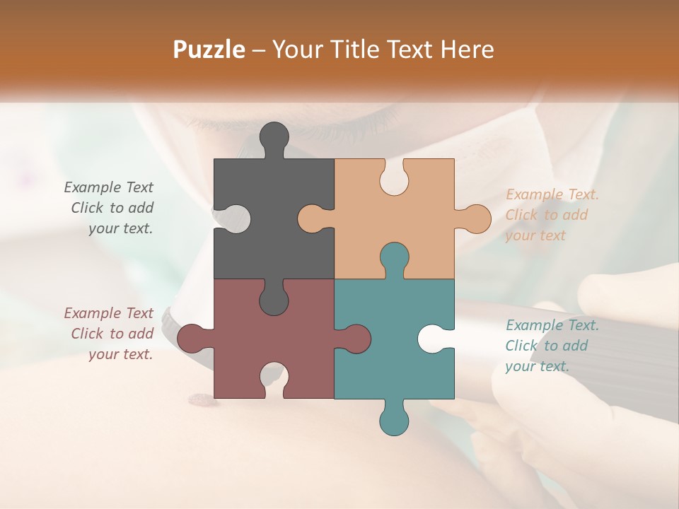 A Woman Getting Her Skin Done With A Machine PowerPoint Template