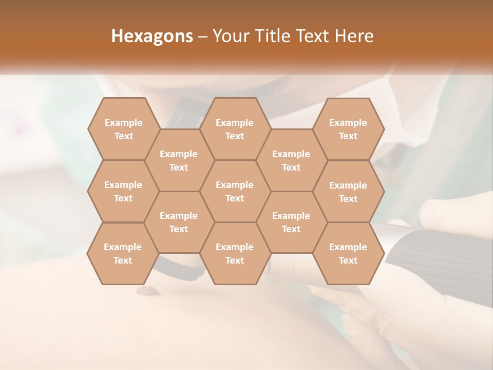 A Woman Getting Her Skin Done With A Machine PowerPoint Template