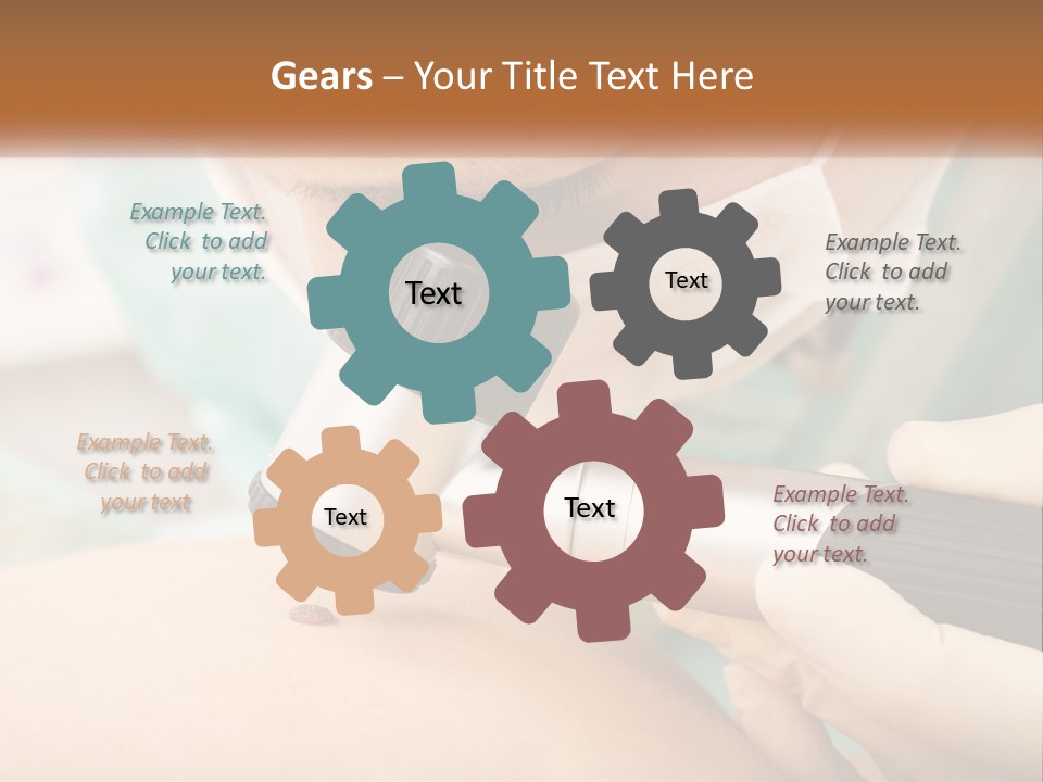 A Woman Getting Her Skin Done With A Machine PowerPoint Template