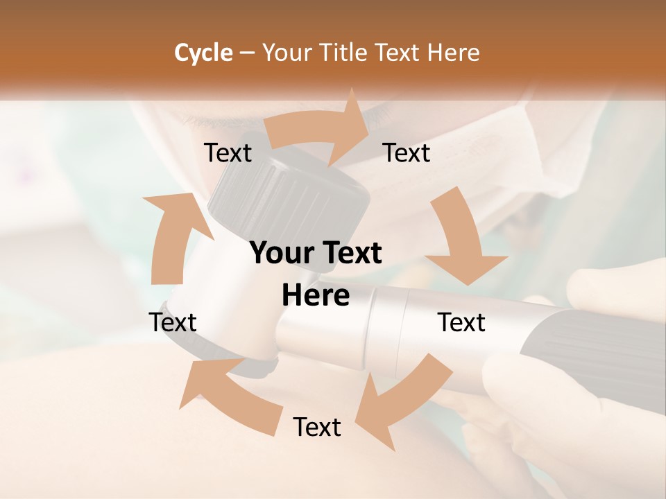 A Woman Getting Her Skin Done With A Machine PowerPoint Template