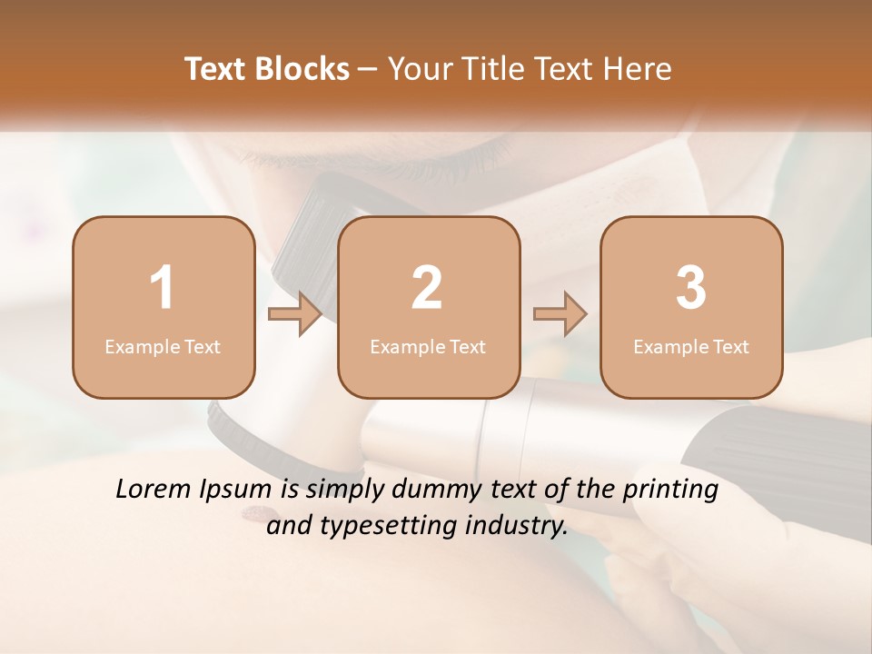 A Woman Getting Her Skin Done With A Machine PowerPoint Template