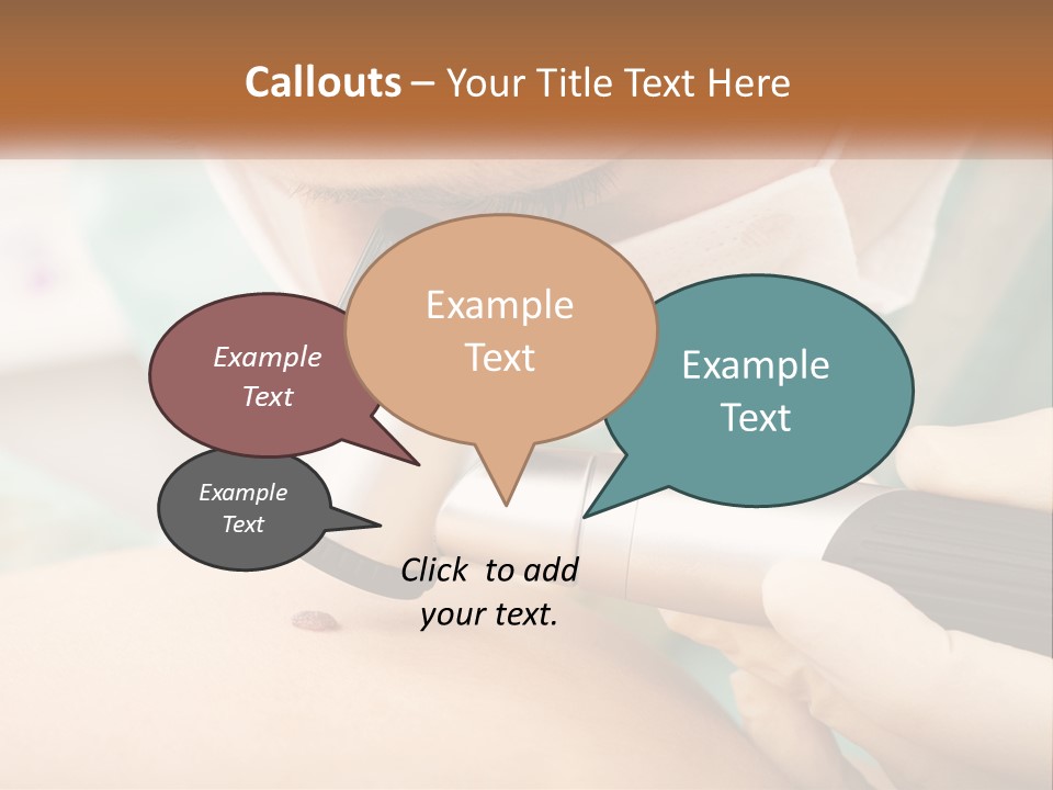 A Woman Getting Her Skin Done With A Machine PowerPoint Template