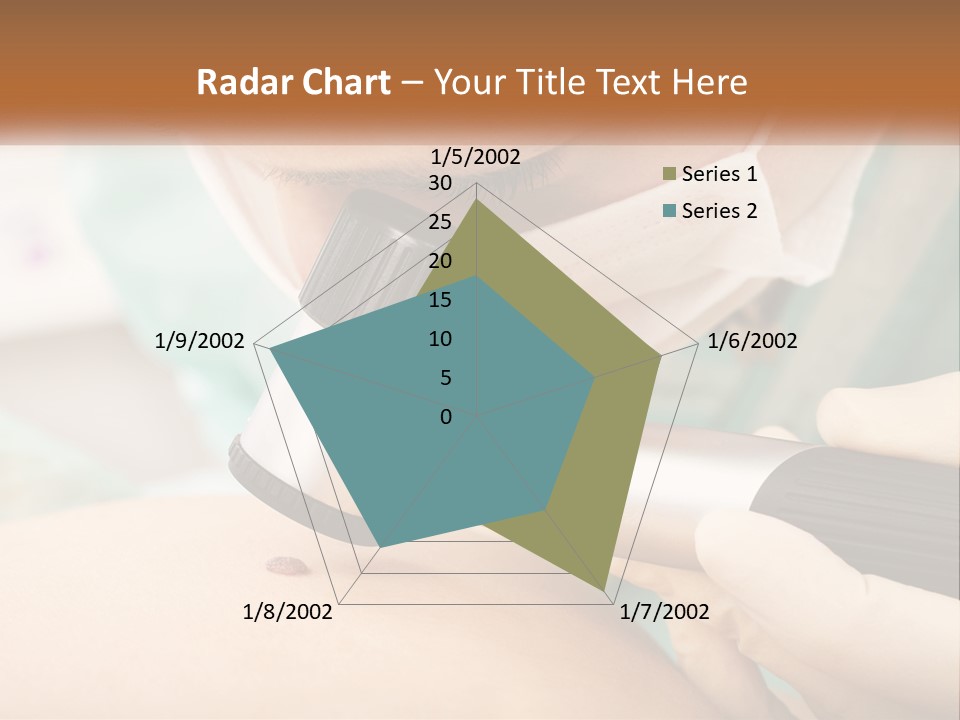 A Woman Getting Her Skin Done With A Machine PowerPoint Template
