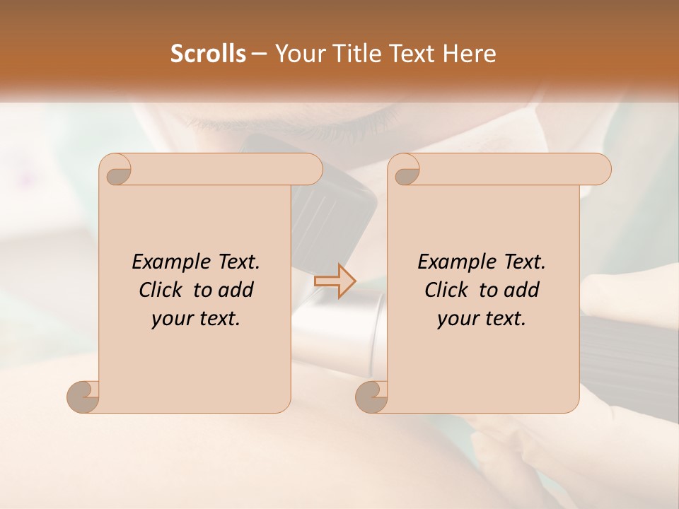 A Woman Getting Her Skin Done With A Machine PowerPoint Template