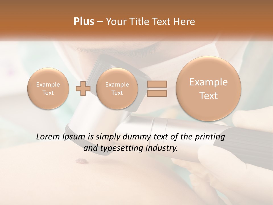 A Woman Getting Her Skin Done With A Machine PowerPoint Template
