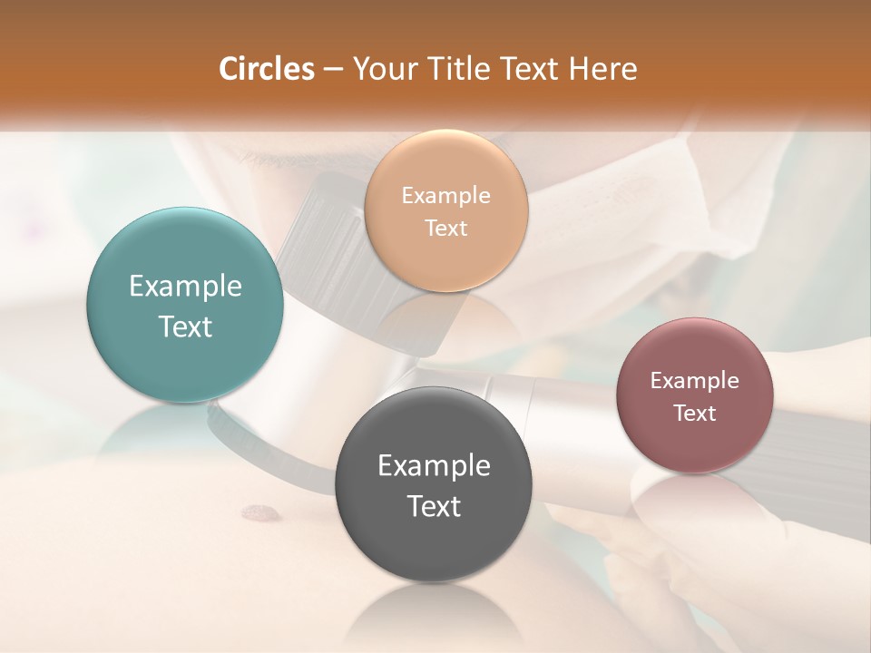 A Woman Getting Her Skin Done With A Machine PowerPoint Template