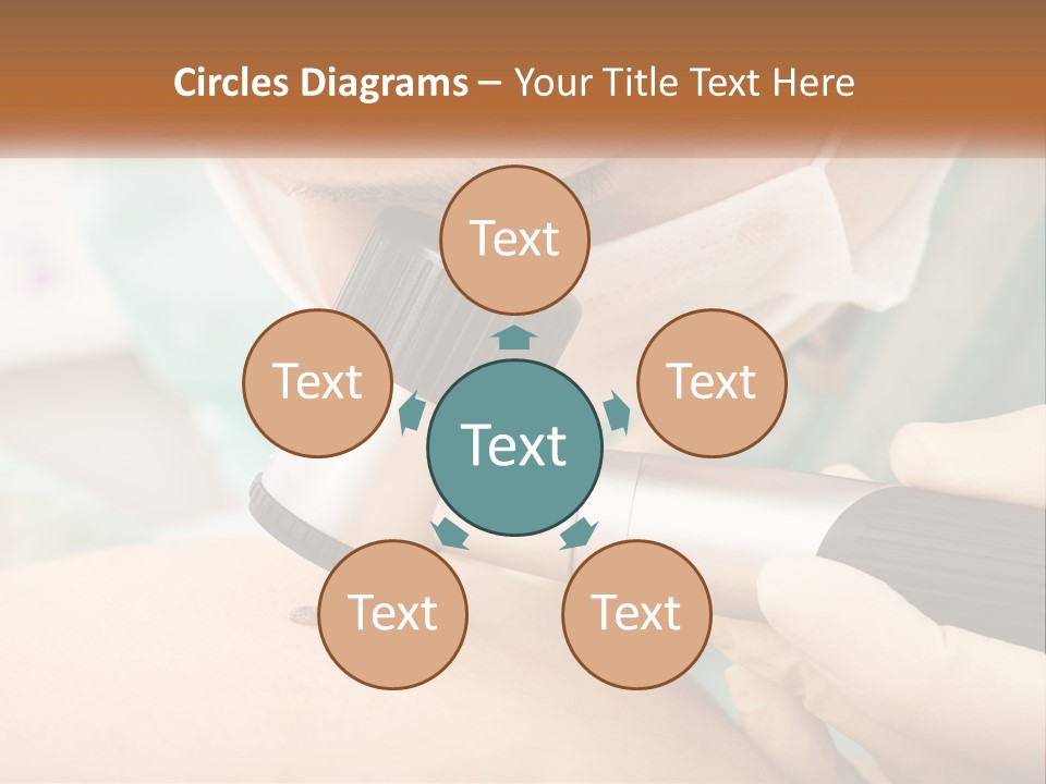 A Woman Getting Her Skin Done With A Machine PowerPoint Template