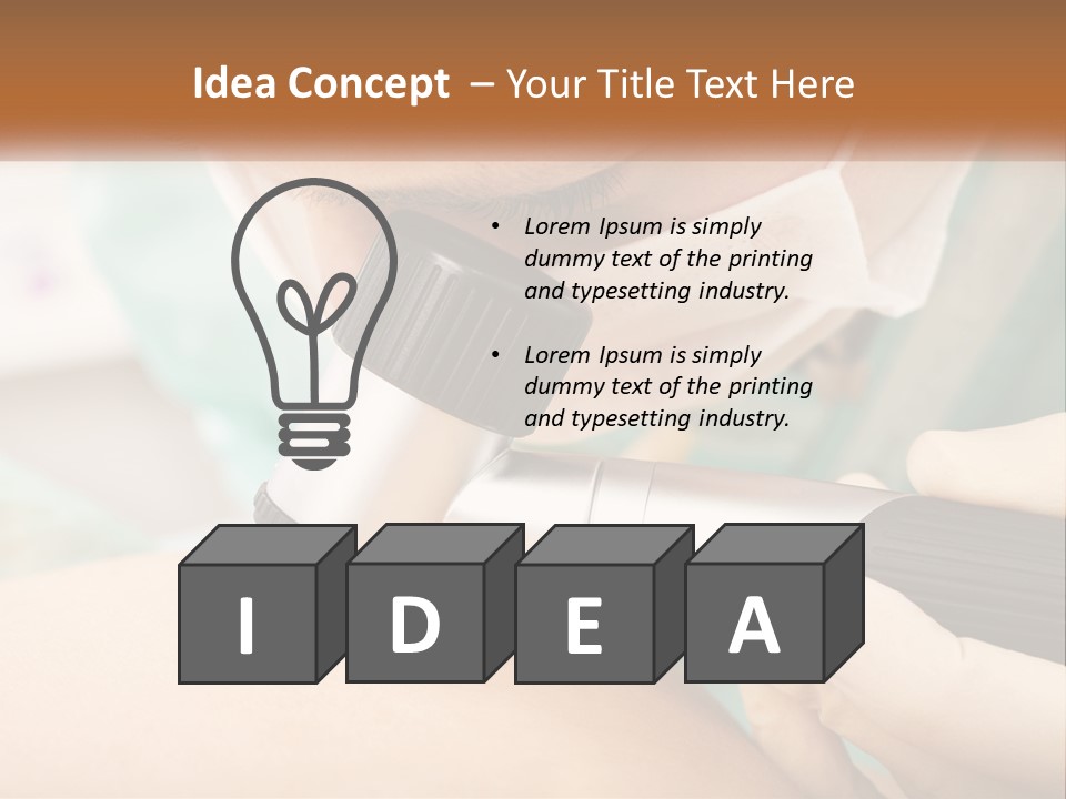 A Woman Getting Her Skin Done With A Machine PowerPoint Template