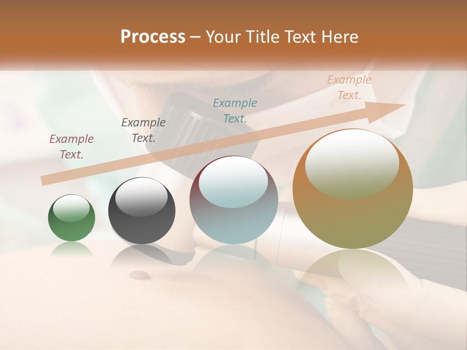 A Woman Getting Her Skin Done With A Machine PowerPoint Template