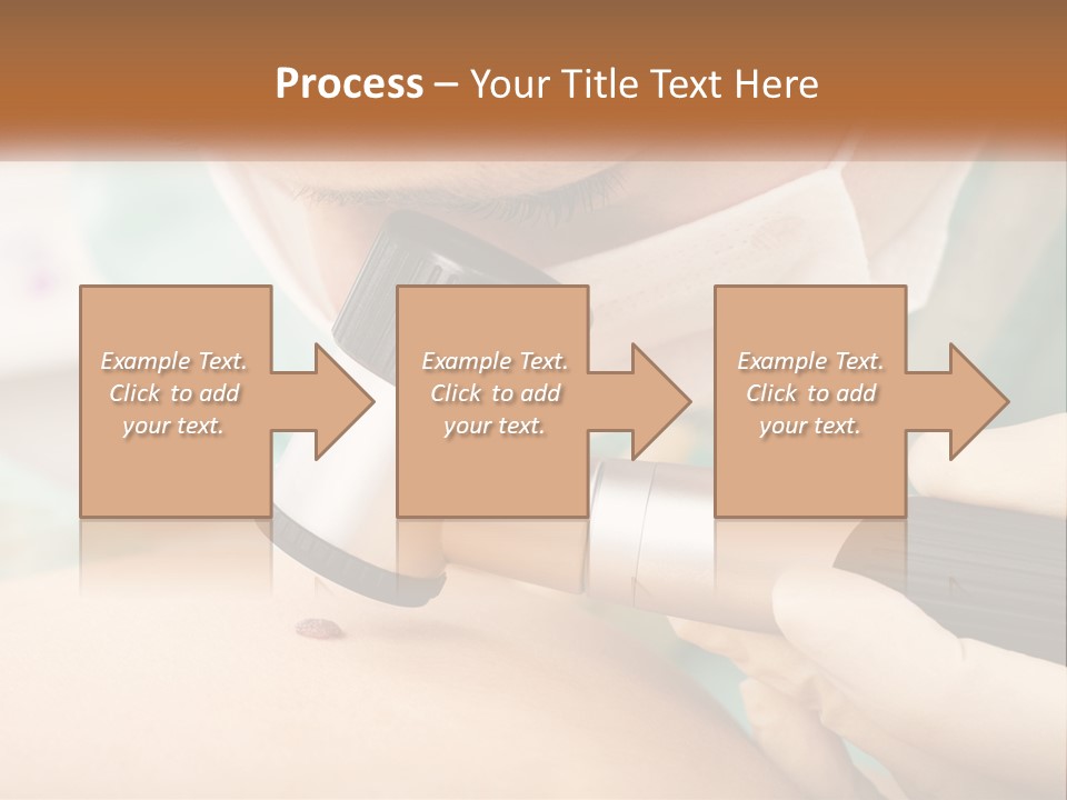 A Woman Getting Her Skin Done With A Machine PowerPoint Template