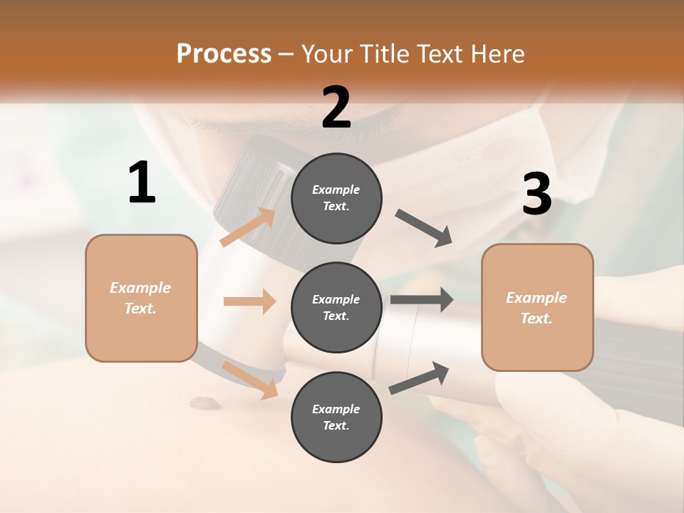 A Woman Getting Her Skin Done With A Machine PowerPoint Template