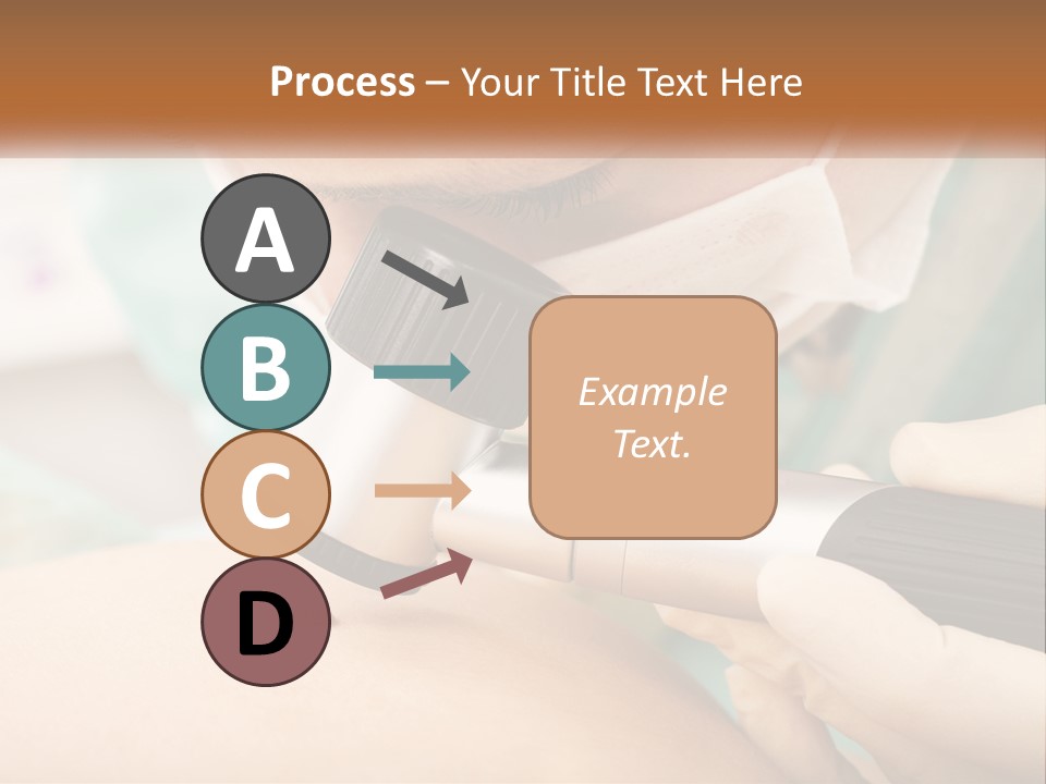 A Woman Getting Her Skin Done With A Machine PowerPoint Template