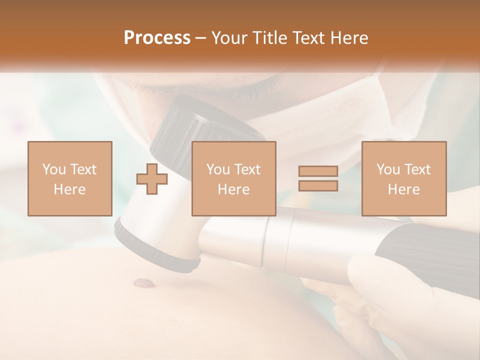A Woman Getting Her Skin Done With A Machine PowerPoint Template