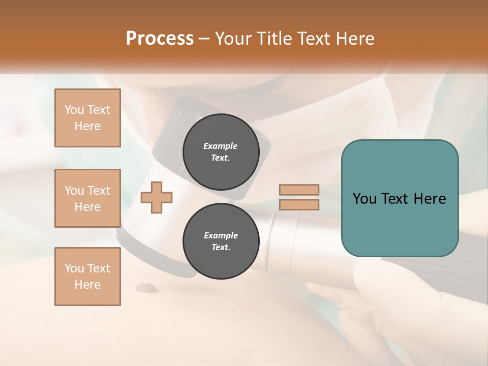 A Woman Getting Her Skin Done With A Machine PowerPoint Template