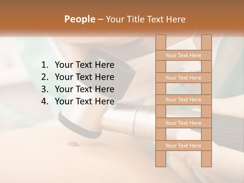 A Woman Getting Her Skin Done With A Machine PowerPoint Template