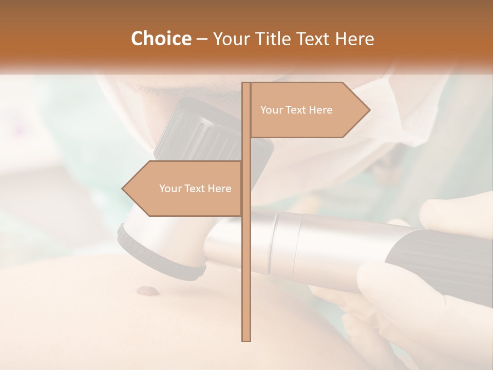 A Woman Getting Her Skin Done With A Machine PowerPoint Template