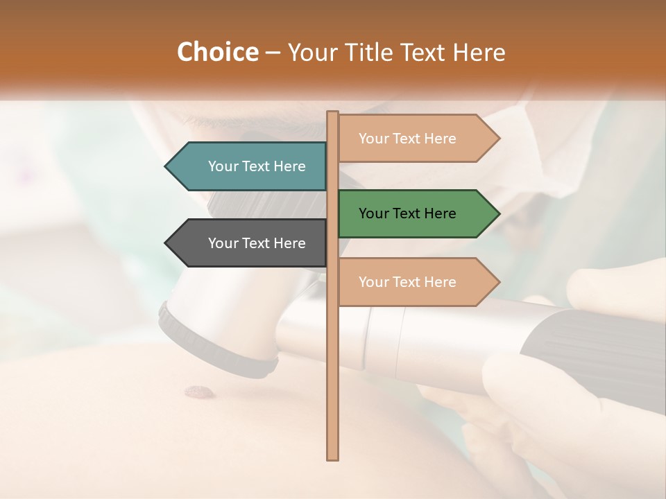 A Woman Getting Her Skin Done With A Machine PowerPoint Template