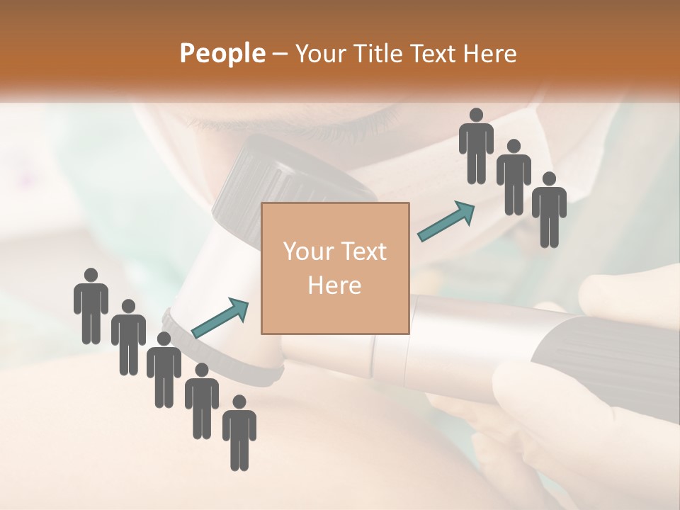 A Woman Getting Her Skin Done With A Machine PowerPoint Template