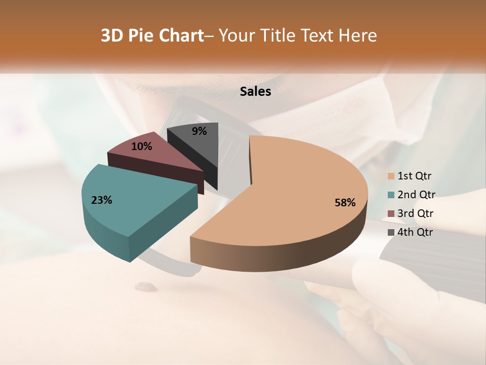 A Woman Getting Her Skin Done With A Machine PowerPoint Template