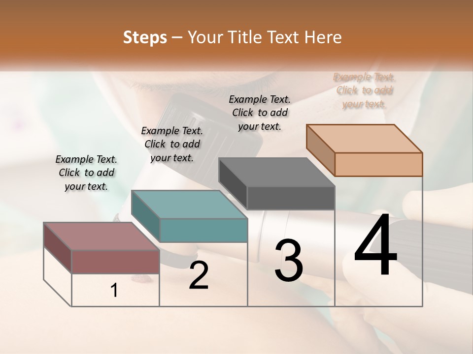 A Woman Getting Her Skin Done With A Machine PowerPoint Template
