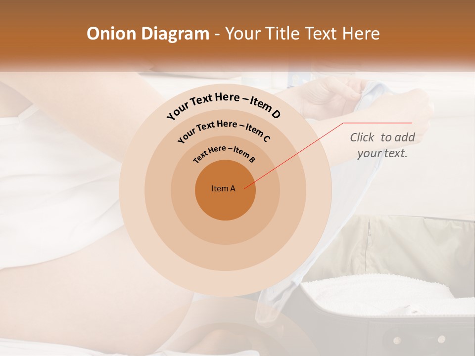 A Pregnant Woman In A White Dress Is Holding A Blue Piece Of Cloth PowerPoint Template