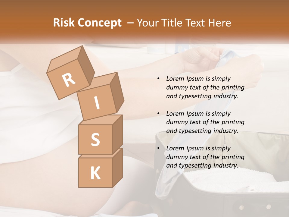 A Pregnant Woman In A White Dress Is Holding A Blue Piece Of Cloth PowerPoint Template