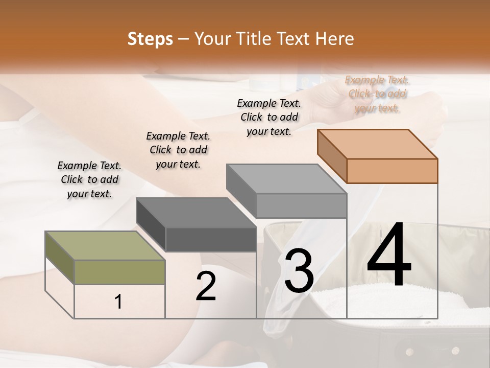 A Pregnant Woman In A White Dress Is Holding A Blue Piece Of Cloth PowerPoint Template