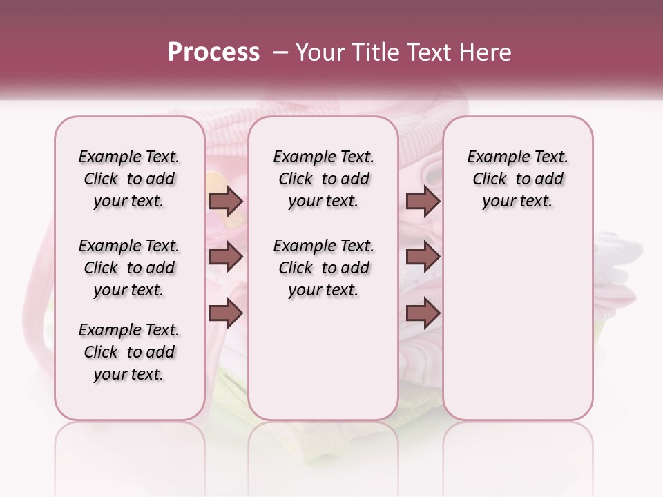 A Pile Of Baby Clothes With A Pacifier On Top Of It PowerPoint Template