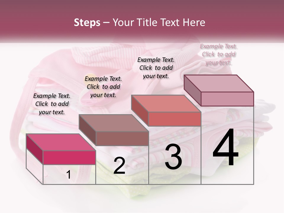 A Pile Of Baby Clothes With A Pacifier On Top Of It PowerPoint Template