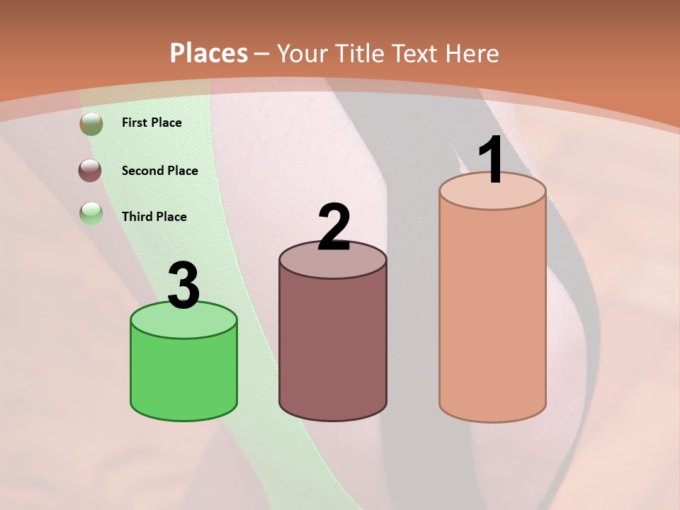 A Woman's Leg With A Green And Black Strip On It PowerPoint Template