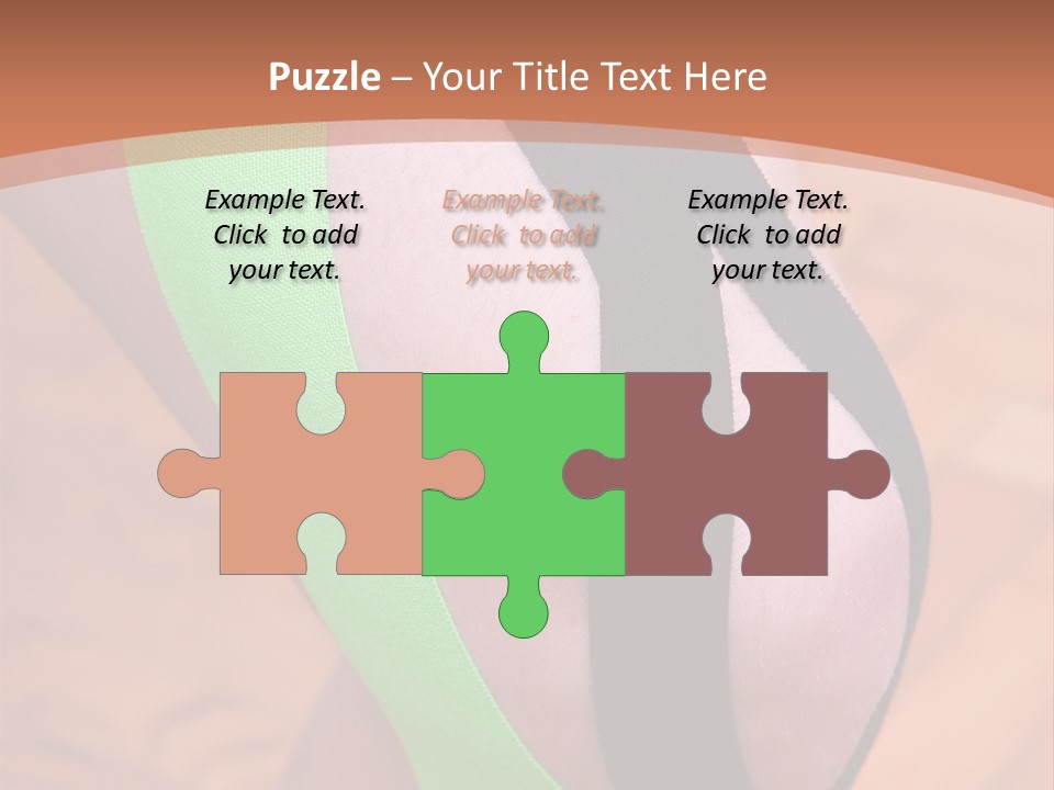 A Woman's Leg With A Green And Black Strip On It PowerPoint Template
