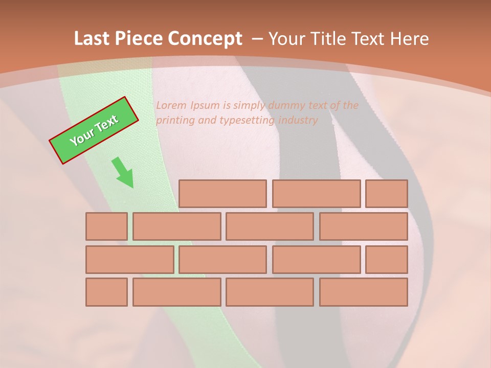 A Woman's Leg With A Green And Black Strip On It PowerPoint Template