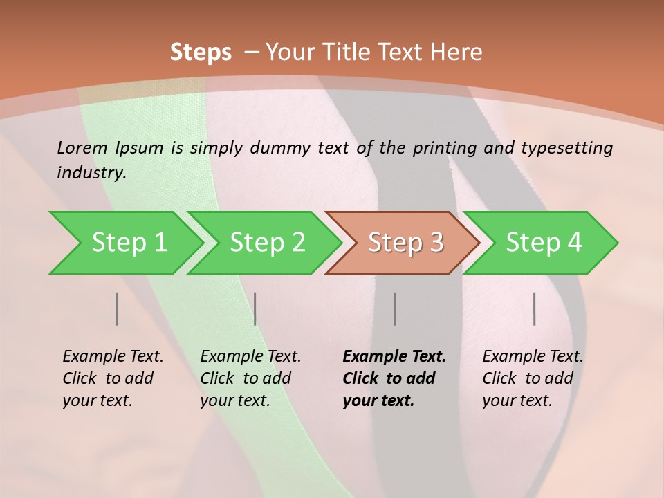 A Woman's Leg With A Green And Black Strip On It PowerPoint Template