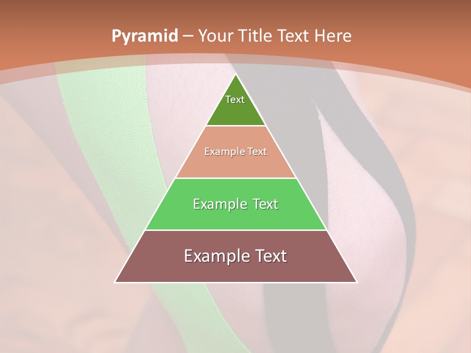 A Woman's Leg With A Green And Black Strip On It PowerPoint Template