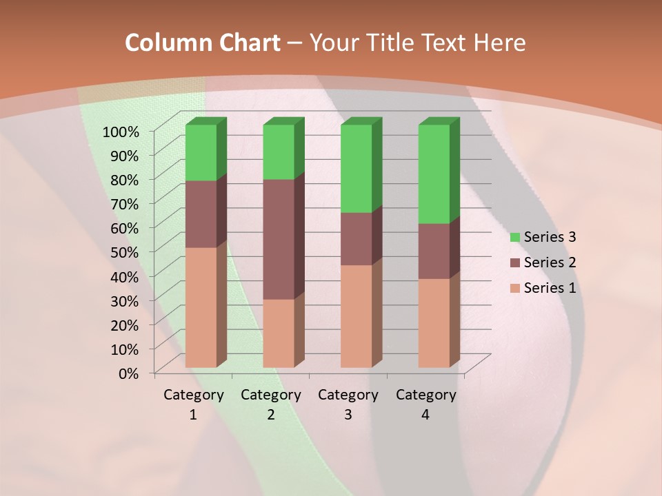 A Woman's Leg With A Green And Black Strip On It PowerPoint Template
