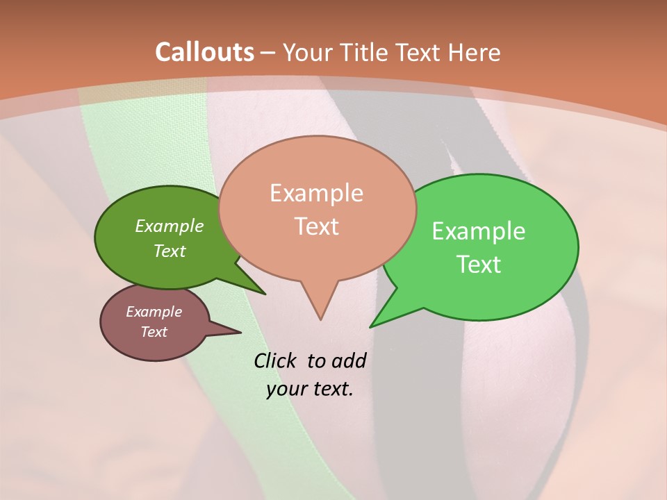 A Woman's Leg With A Green And Black Strip On It PowerPoint Template