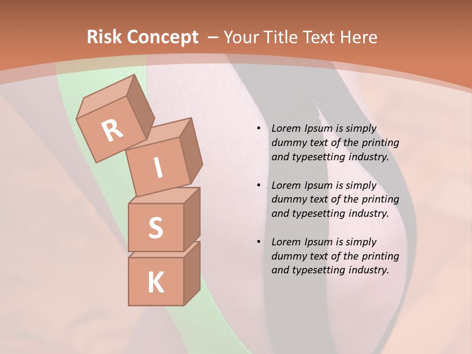A Woman's Leg With A Green And Black Strip On It PowerPoint Template