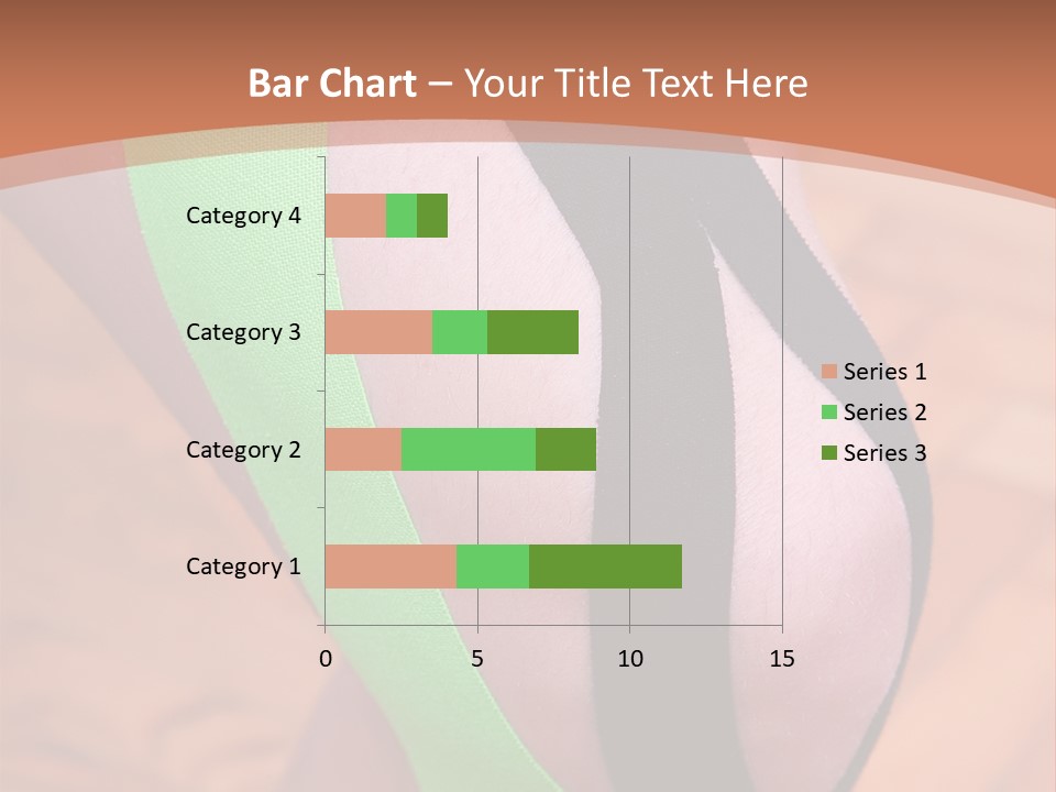 A Woman's Leg With A Green And Black Strip On It PowerPoint Template