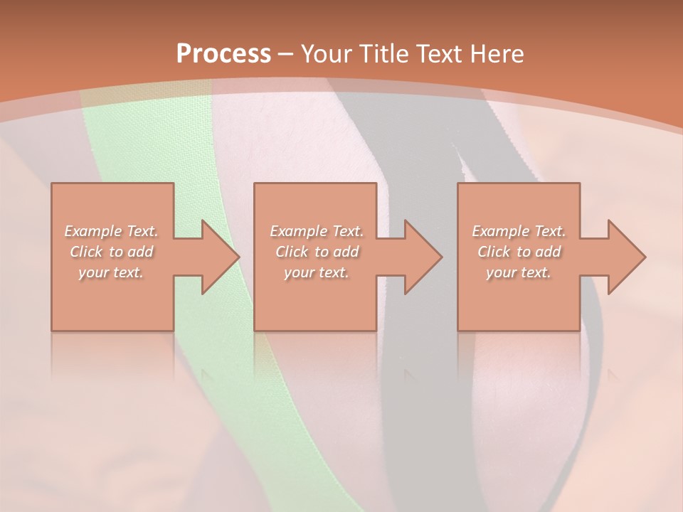 A Woman's Leg With A Green And Black Strip On It PowerPoint Template