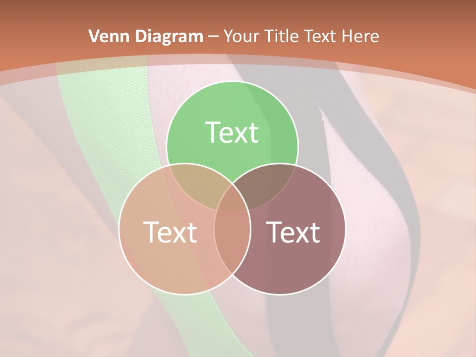 A Woman's Leg With A Green And Black Strip On It PowerPoint Template