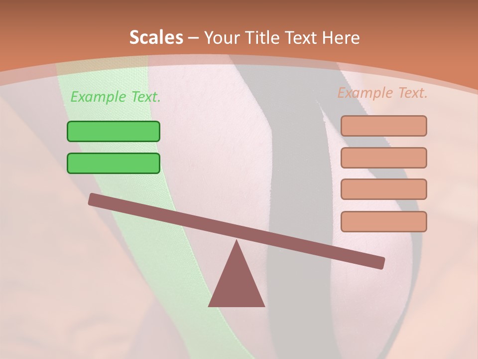 A Woman's Leg With A Green And Black Strip On It PowerPoint Template