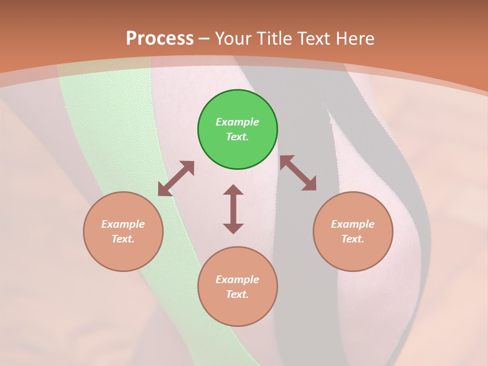 A Woman's Leg With A Green And Black Strip On It PowerPoint Template