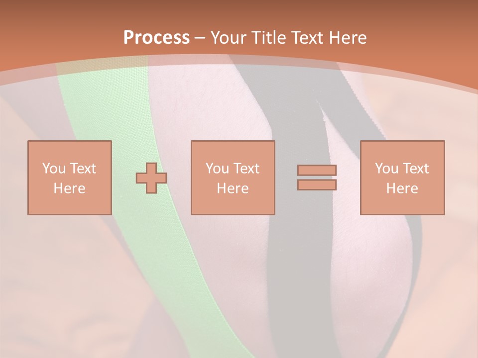 A Woman's Leg With A Green And Black Strip On It PowerPoint Template