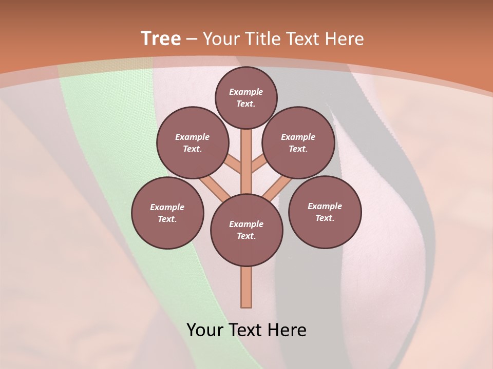 A Woman's Leg With A Green And Black Strip On It PowerPoint Template