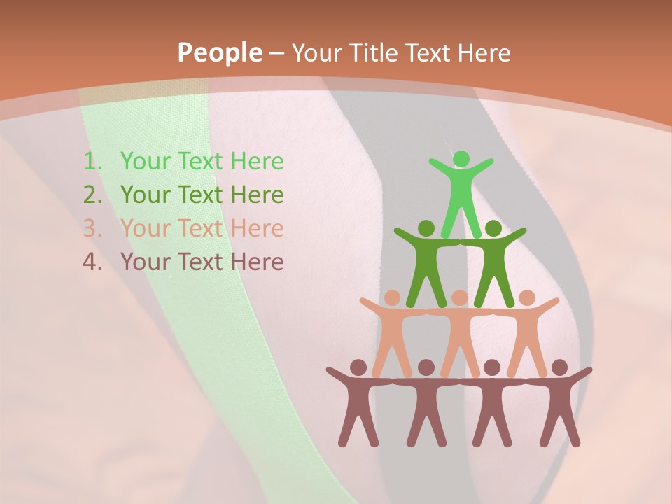 A Woman's Leg With A Green And Black Strip On It PowerPoint Template