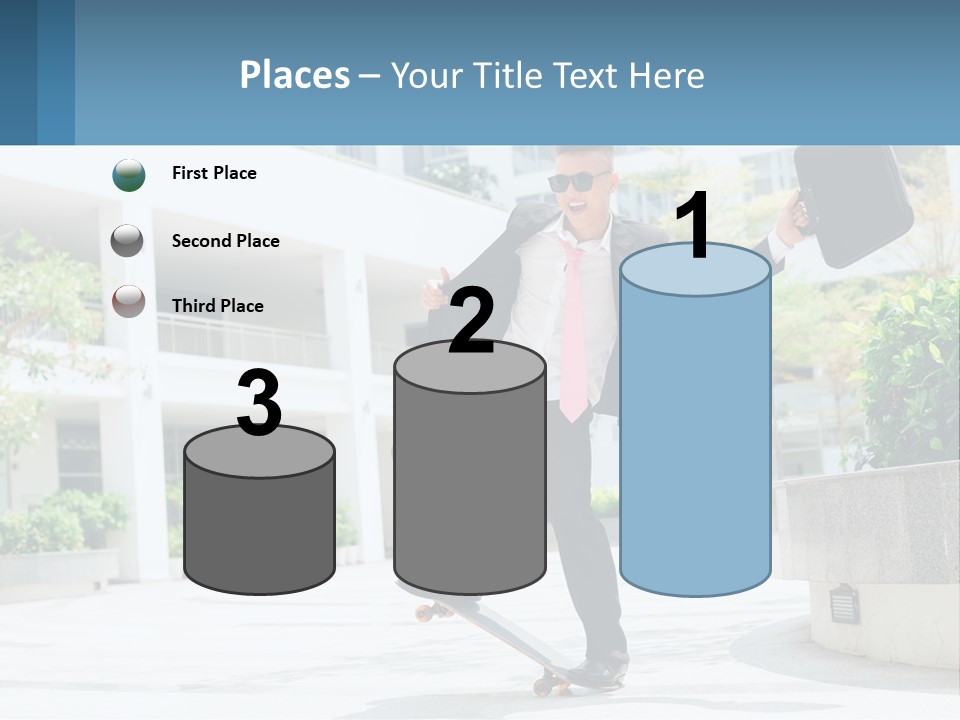A Man In A Suit And Tie Holding A Briefcase PowerPoint Template