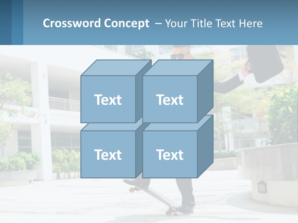 A Man In A Suit And Tie Holding A Briefcase PowerPoint Template