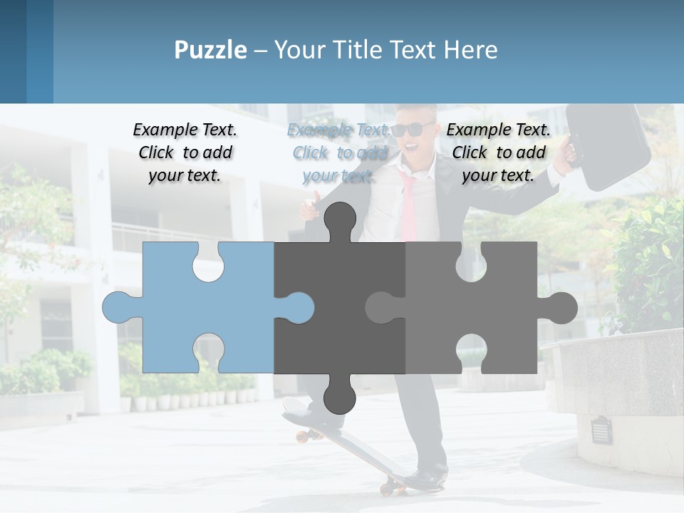 A Man In A Suit And Tie Holding A Briefcase PowerPoint Template