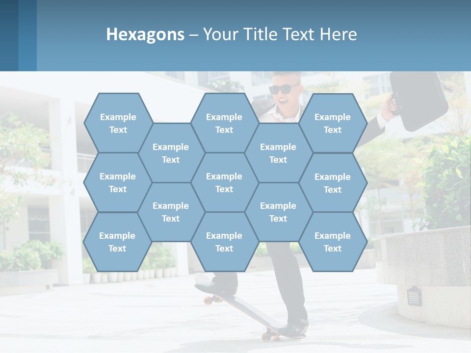 A Man In A Suit And Tie Holding A Briefcase PowerPoint Template